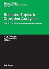 eBook (pdf) Selected Topics in Complex Analysis de 