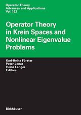 eBook (pdf) Operator Theory in Krein Spaces and Nonlinear Eigenvalue Problems de 