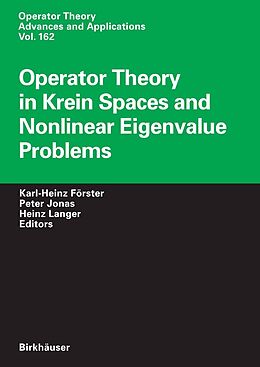 eBook (pdf) Operator Theory in Krein Spaces and Nonlinear Eigenvalue Problems de 