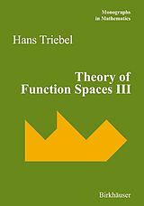 eBook (pdf) Theory of Function Spaces III de Hans Triebel