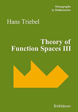 eBook (pdf) Theory of Function Spaces III de Hans Triebel