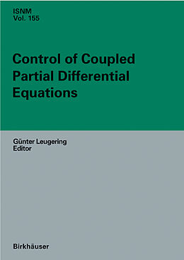 Livre Relié Control of Coupled Partial Differential Equations de 