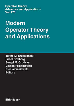 Livre Relié Modern Operator Theory and Applications de 