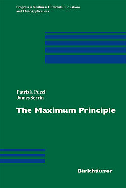 Livre Relié The Maximum Principle de Patrizia Pucci, J. B. Serrin