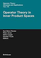 eBook (pdf) Operator Theory in Inner Product Spaces de 