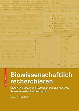 E-Book (pdf) Biowissenschaftlich recherchieren von Nicola Gaedeke