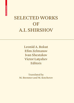 Livre Relié Selected Works of A.I. Shirshov de 