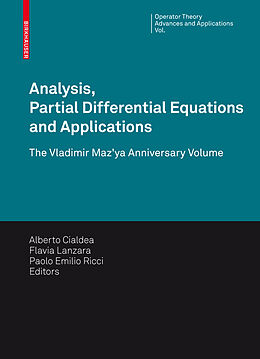 Fester Einband Analysis, Partial Differential Equations and Applications von 