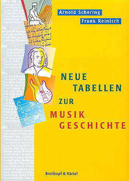 Kartonierter Einband (Kt) Neue Tabellen zur Musikgeschichte von Arnold Schering, Frank Reinisch