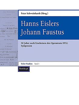 Kartonierter Einband (Kt) Hanns Eislers Johann Faustus von Hanns Eisler