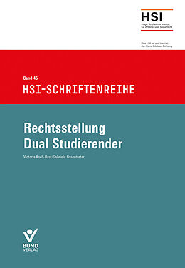 Kartonierter Einband Rechtsstellung Dual Studierender von Victoria Koch-Rust, Gabriele Rosentreter