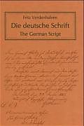 Kartonierter Einband Die deutsche Schrift von Fritz Verdenhalven