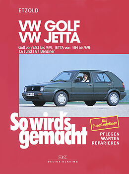 Kartonierter Einband VW Golf II 9/83-9/91, Jetta 1/84-9/91 von Rüdiger Etzold