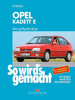 Kartonierter Einband Opel Kadett E von 9/84 bis 8/91 von Rüdiger Etzold