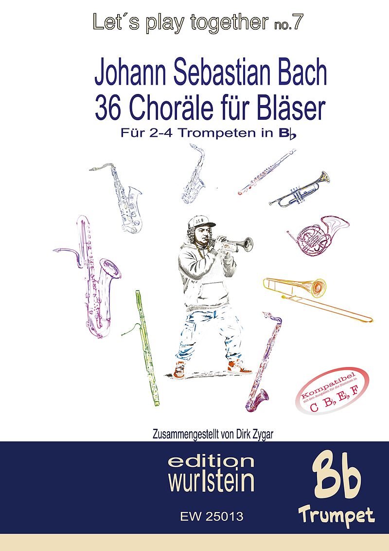 Johann Sebastian Bach - 36 Choräle für Bläser für 4 Trompeten in Bb
