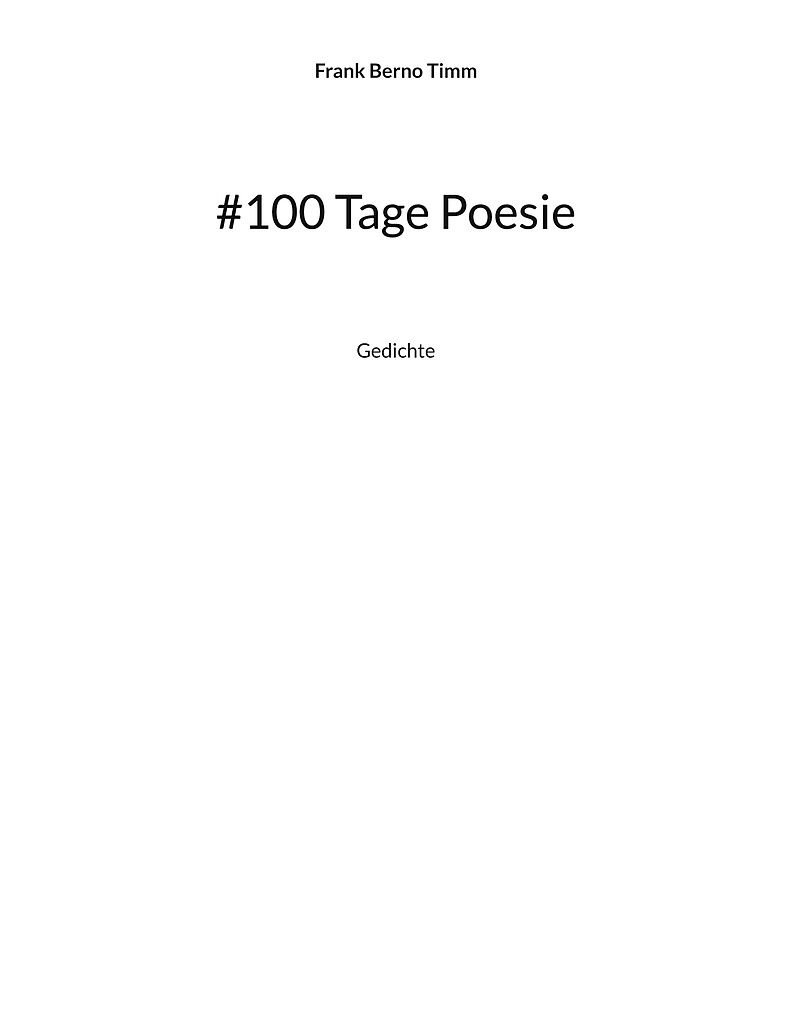 #100 Tage Poesie