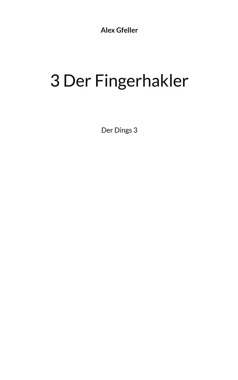 3 Der Fingerhakler