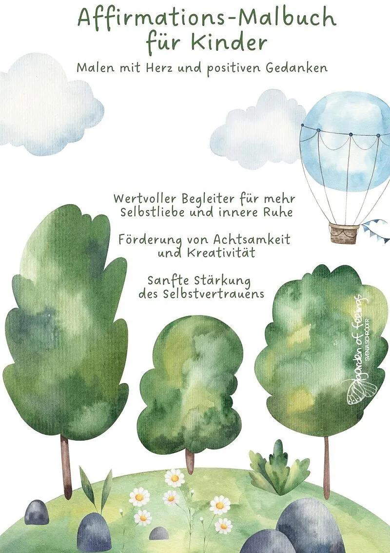 Affirmations-Malbuch für Kinder