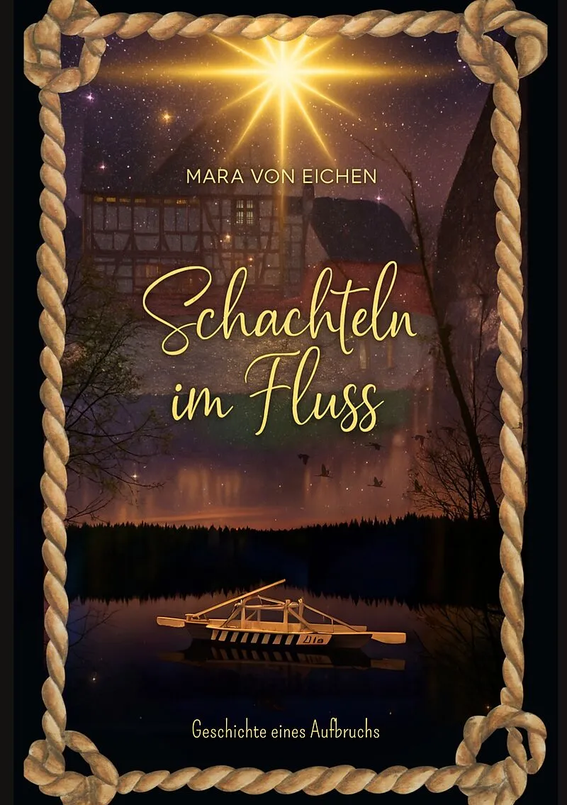 Schachteln im Fluss