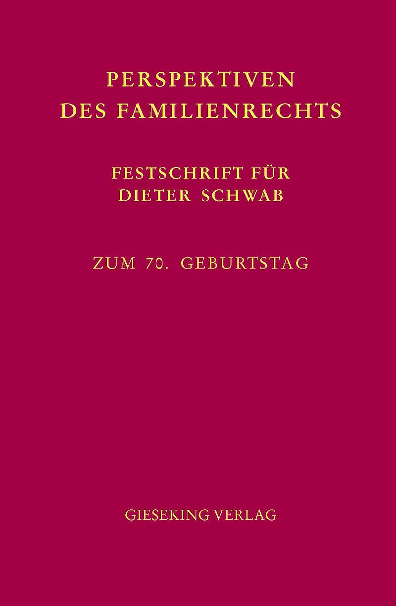 Perspektiven des Familienrechts