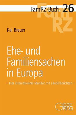 Kartonierter Einband Ehe-und Familiensachen in Europa von Kai Breuer