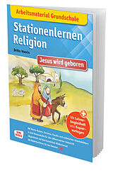 Set mit div. Artikeln (Set) Arbeitsmaterial Grundschule. Stationenlernen Religion: Jesus wird geboren von Britta Vaorin