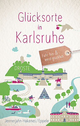 Paperback Glücksorte in Karlsruhe von Birgit Jennerjahn-Hakenes, Klaus Eppele