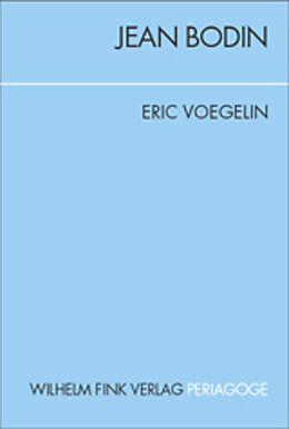 Kartonierter Einband Jean Bodin von Eric Voegelin