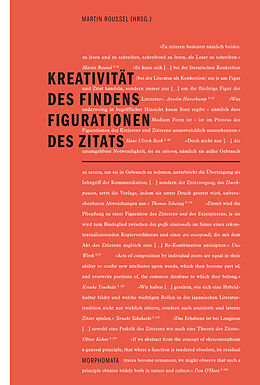 Paperback Kreativität des Findens - Figurationen des Zitats von 