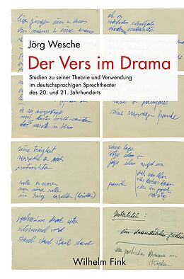 Fester Einband Der Vers im Drama von Jörg Wesche