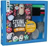 Kartonierter Einband Kreativ-Set Steine bemalen für Kinder (Buch + Material) von Claudia Fischer, Ilona Butterer
