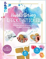 Kartonierter Einband Handlettering Effekt-Stickerbuch von Ludmila Blum