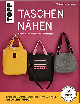 Kartonierter Einband Taschen nähen (kreativ.startup.) von Miriam Dornemann