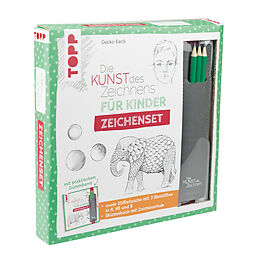 Kartonierter Einband Die Kunst des Zeichnens für Kinder Zeichenset von Gecko Keck