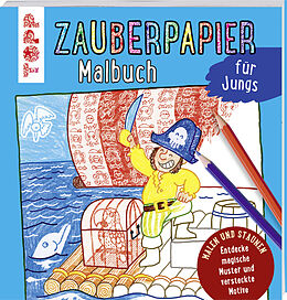 Kartonierter Einband Zauberpapier Malbuch für Jungs von Norbert Pautner