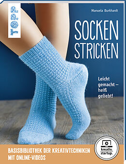 Kartonierter Einband Socken stricken (kreativ.startup.) von Manuela Burkhardt