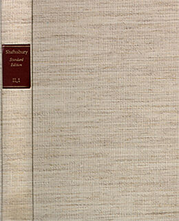 Livre Relié Shaftesbury (Anthony Ashley Cooper): Standard Edition / II. Moral and Political Philosophy. Band 1: The Moralists, A Philosophical Rhapsody; The Sociable Enthusiast, A Philosophical Adventure de Anthony A. C. Shaftesbury