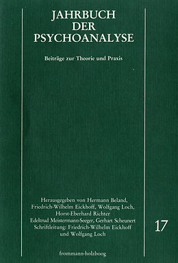 Kartonierter Einband Jahrbuch der Psychoanalyse / Band 17 von 