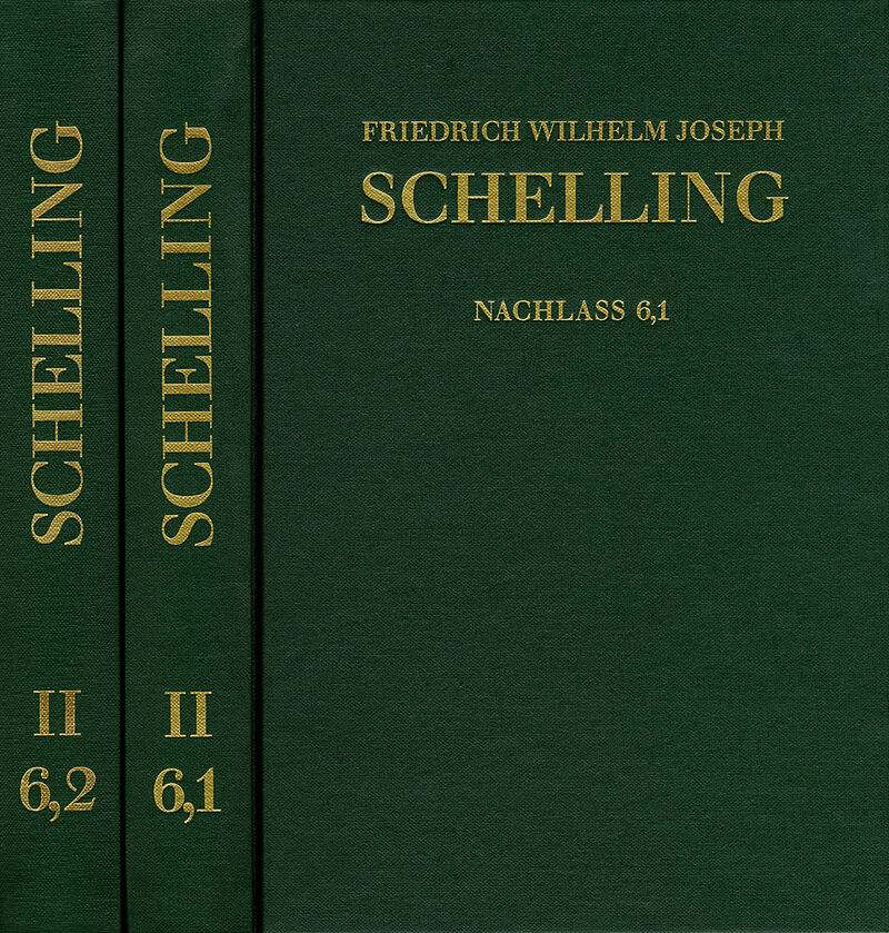 Friedrich Wilhelm Joseph Schelling: Historisch-kritische Ausgabe / Reihe II: Nachlaß. Band 6,1-2: Philosophie der Kunst und weitere Schriften (17961805)
