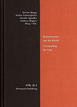 Livre Relié Kontroversen um das Recht. Contending for Law de 