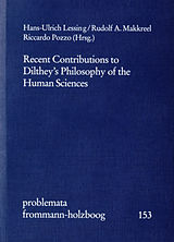 eBook (pdf) Recent Contributions to Dilthey's Philosophy of the Human Sciences de 