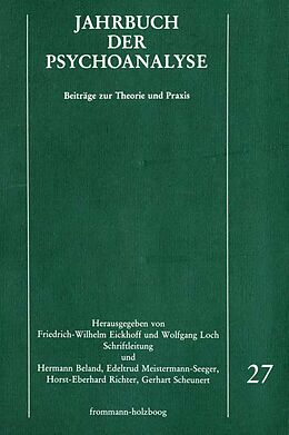 E-Book (pdf) Jahrbuch der Psychoanalyse / Band 27 von 