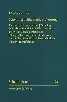 E-Book (pdf) Schellings frühe Paulus-Deutung von Christopher Arnold