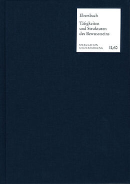 E-Book (pdf) Tätigkeiten und Strukturen des Bewusstseins von Christina Ebersbach