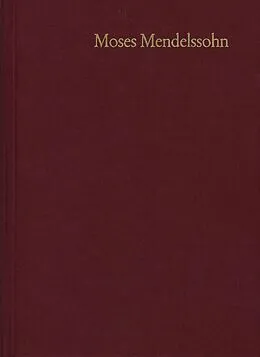 E-Book (pdf) Moses Mendelssohn: Gesammelte Schriften. Jubiläumsausgabe / Band 10,1: Schriften zum Judentum IV von Moses Mendelssohn
