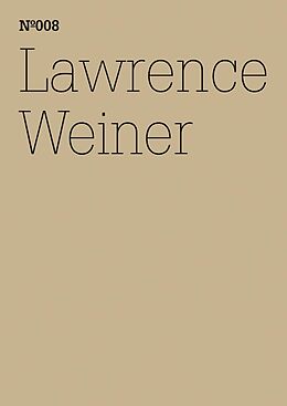 E-Book (epub) Lawrence Weiner von Lawrence Weiner