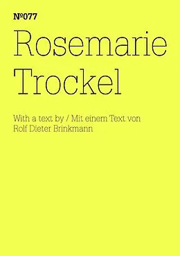 E-Book (epub) Rosemarie Trockel von Rosemarie Trockel