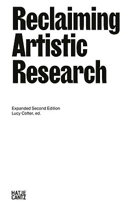 eBook (pdf) Reclaiming Artistic Research de Katayoun Arian, Natasha Ginwala, Sky Hopinka