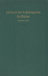 Kartonierter Einband Jahrbuch der Auktionspreise für Bücher, Handschriften und Autographen von 