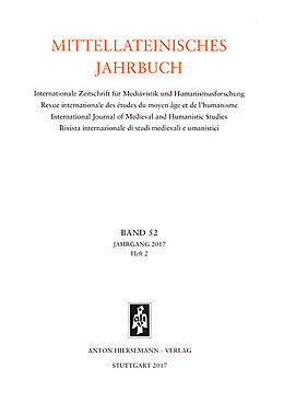Kartonierter Einband Mittellateinisches Jahrbuch. Internationale Zeitschrift für Mediävistik und Humanismusforschung von 